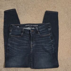 American Eagle Outfitters Women's High Rise Indigo Jeans